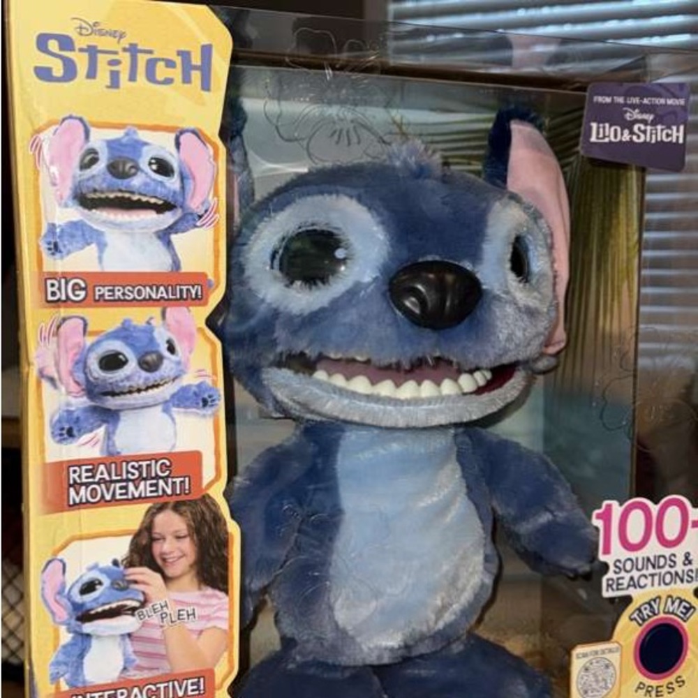 Disney Lilo & Stitch Blue Interactive Plush